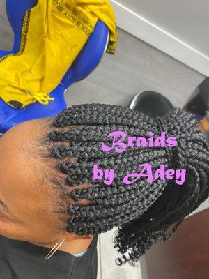 Medium box braids