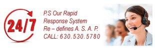 Our Rapid Response System which responds to every call usually in less than 10 minutes.