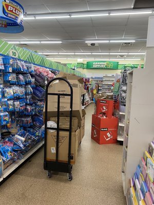 Blocked aisles