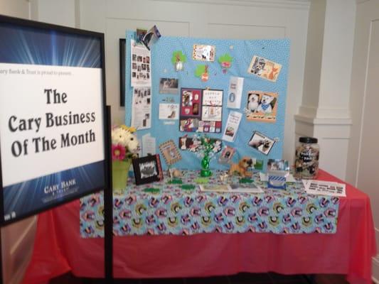 Carols Pet Pawlour was honored with Business of the Month in Cary!