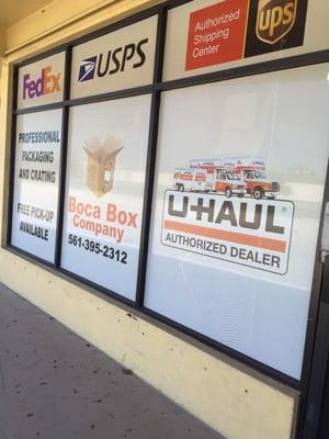 Rent U-Hauls. Ship for you. FedEx. UPS.  USPS.