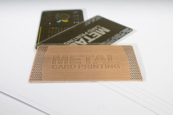 www.printmoose.com offers custom Metal Card Printing!