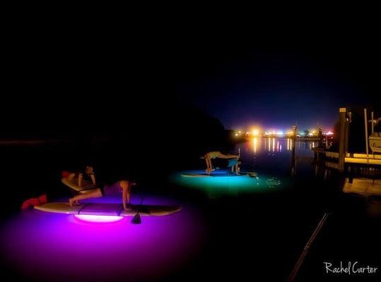 We also offer nighttime Sup Yoga classes