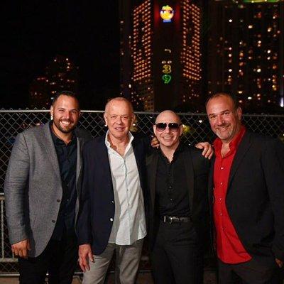 The SWARM bosses with Mr. 305 himself... PITBULL!