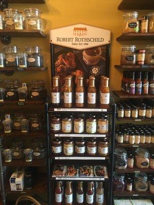 Large selection of Robert Rothschild Farms sauces.