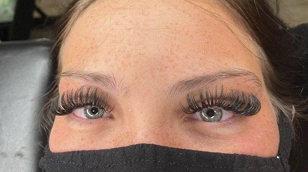 Hybrid eyelash set