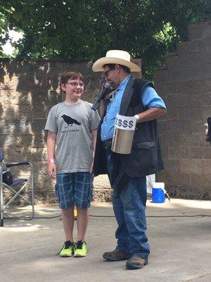 Godfrey the Magician performing at the 2017 Hood River County Fair.