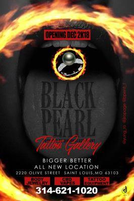 New Black Pearl has moved one block west from old location same side. #314-621-1020