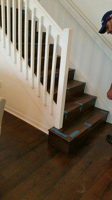 Staircase finished  Best Laminate Flooring, Inc.  7865022379  7863680626