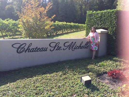 Visited my favorite winery Chateau Ste Mitchell. They are great good value wines.