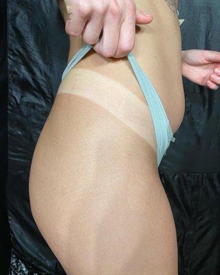 This spray tan blend is the perfect shade for a "winter tan"