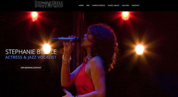 Website for jazz singer
 www.stephaniebiddle.com