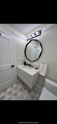 Beautiful powder room!