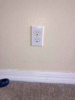 replaced outlet