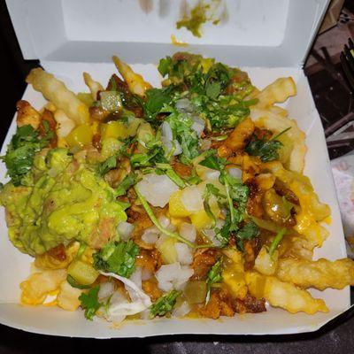 The new roasted pork al pastor loaded fries.