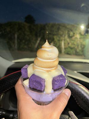 Ube Cheesecake Sundae