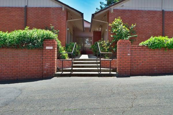 Stairs and walkway to front entrance