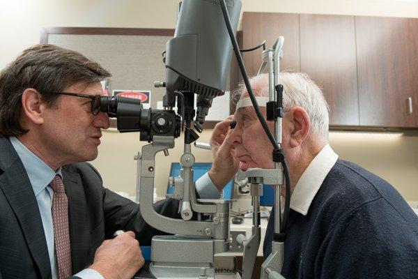 Dr. Stephen Gieser is an expert in laser surgery for glaucoma.