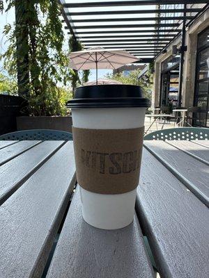 Breakfast at Tiffany's latte with oat milk (hot)