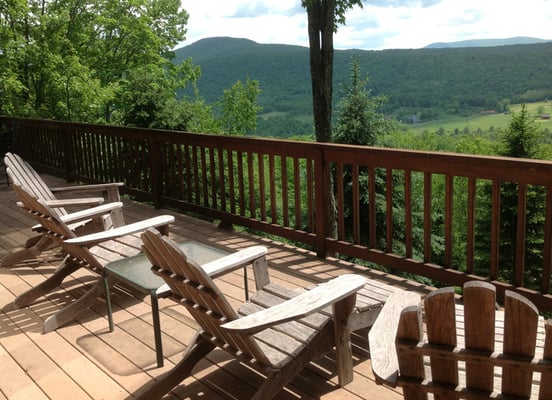 Amazing Catskill Mountain Views from the deck!