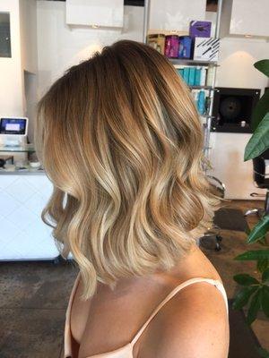 Blonde balayage by Melissa