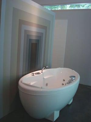 Enhance your bathing experience. How about a tub that plays music?