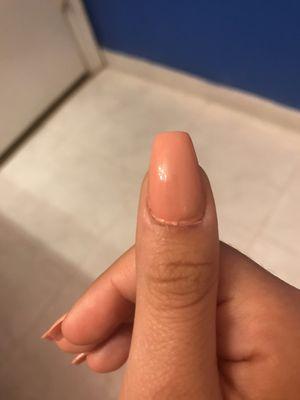 Left thumb