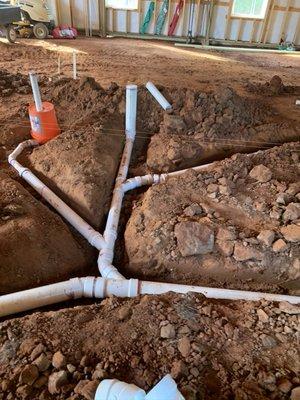 new construction - puzzle mapping the pipes