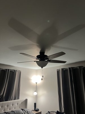 Bedroom fan instal