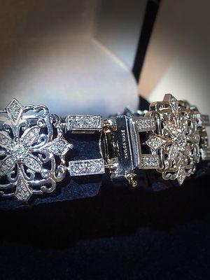 Custom Vintage 14k White gold & 5ctw Diamond Bracelet made for a valued customer! TaylorMade