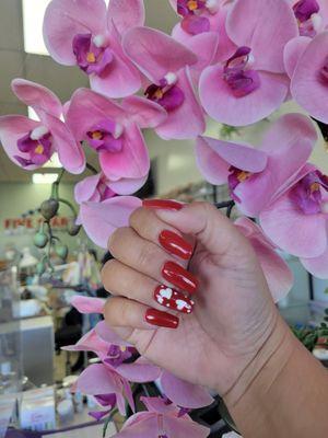 Valentines nail design