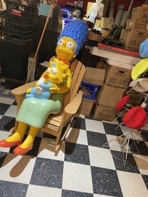 Margie Simpson with the baby