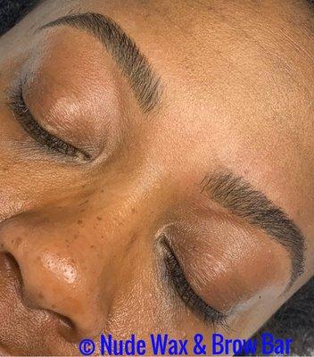 Brow Wax With Brow Extensions