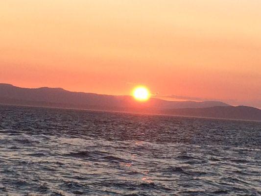 Sunset at Lime Kiln Point State Park