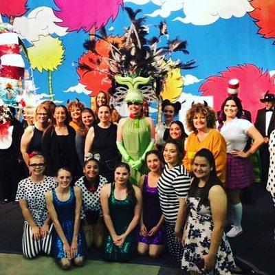 Happy Grinch Headdress and dance team