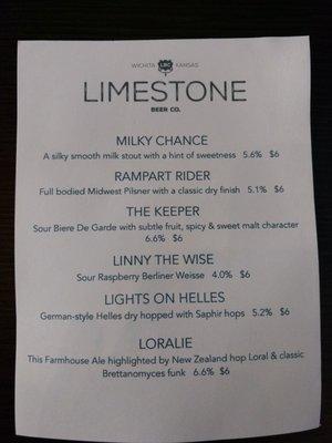 Beer list! The keeper was amazing!