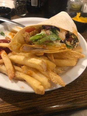 Buffalo chicken wrap