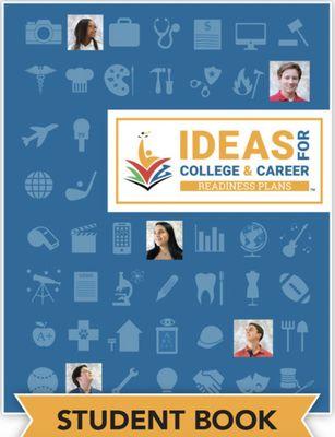 IDEAS Student book becomes a portfolio for high school..resume, applications, recording accomplishments, goals, and more..