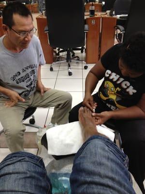 Getting my feet cooked!!!!