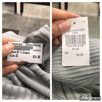 They need to remove the tags if they want to sell it more expensive