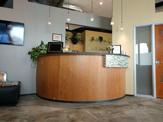 Front desk/reception area.