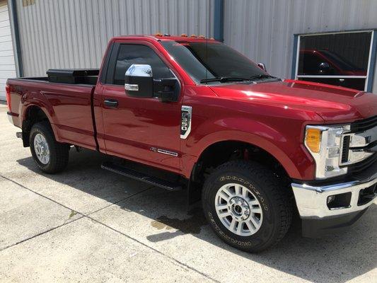 F-350 tinted.