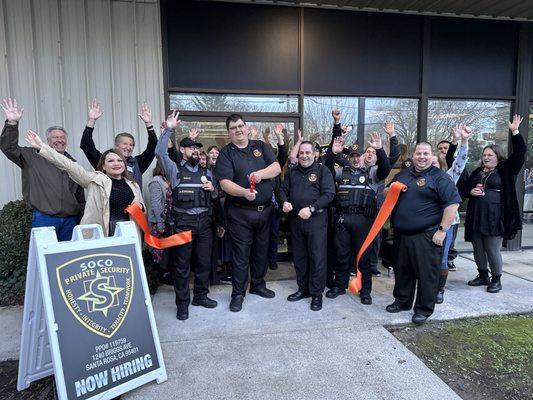 SOCO PRIVATE SECURITY's ribbon cutting ceremony.
- January 2024