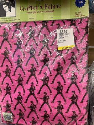 $6.99 for one piece of fabric