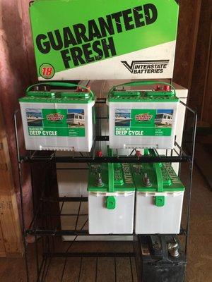 We are proud to be a stocking distributer of Interstate Batteries.