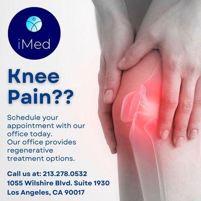 Do you have knee pain?? Call us today to schedule your appointment at 213.278.0532