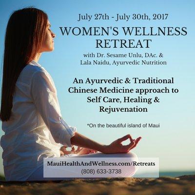 Join us this summer, July 2017, for an exploration of self healing through the use of Chinese Medicine & Ayurvedic healing practices. Aloha*