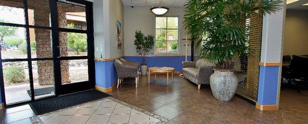 With coffee or water in hand, your clients will be comfortably seated until their appointment.