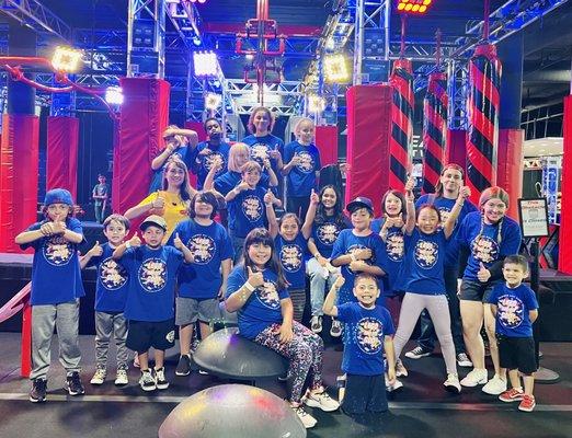 American Ninja Warrior visit during Summer Camp