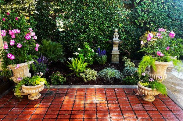 A gorgeous backyard retreat! The new pots are a lovely accent!